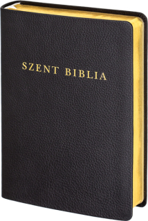 Biblia - Szent Biblia, revideált Károli, nagy családi, bőrkötés, arany élmetszés