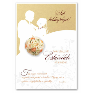 Borítékos képeslap: Gratulálunk esküvőtök alkalmából! 2. - Tégy engem, mint ...
