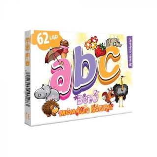 ABC - 62 lapos betű memória kártya