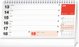 Týždenný plánovací kalendár, riadkový /SK/ - Asztali naptár 2022 /Presco Group/