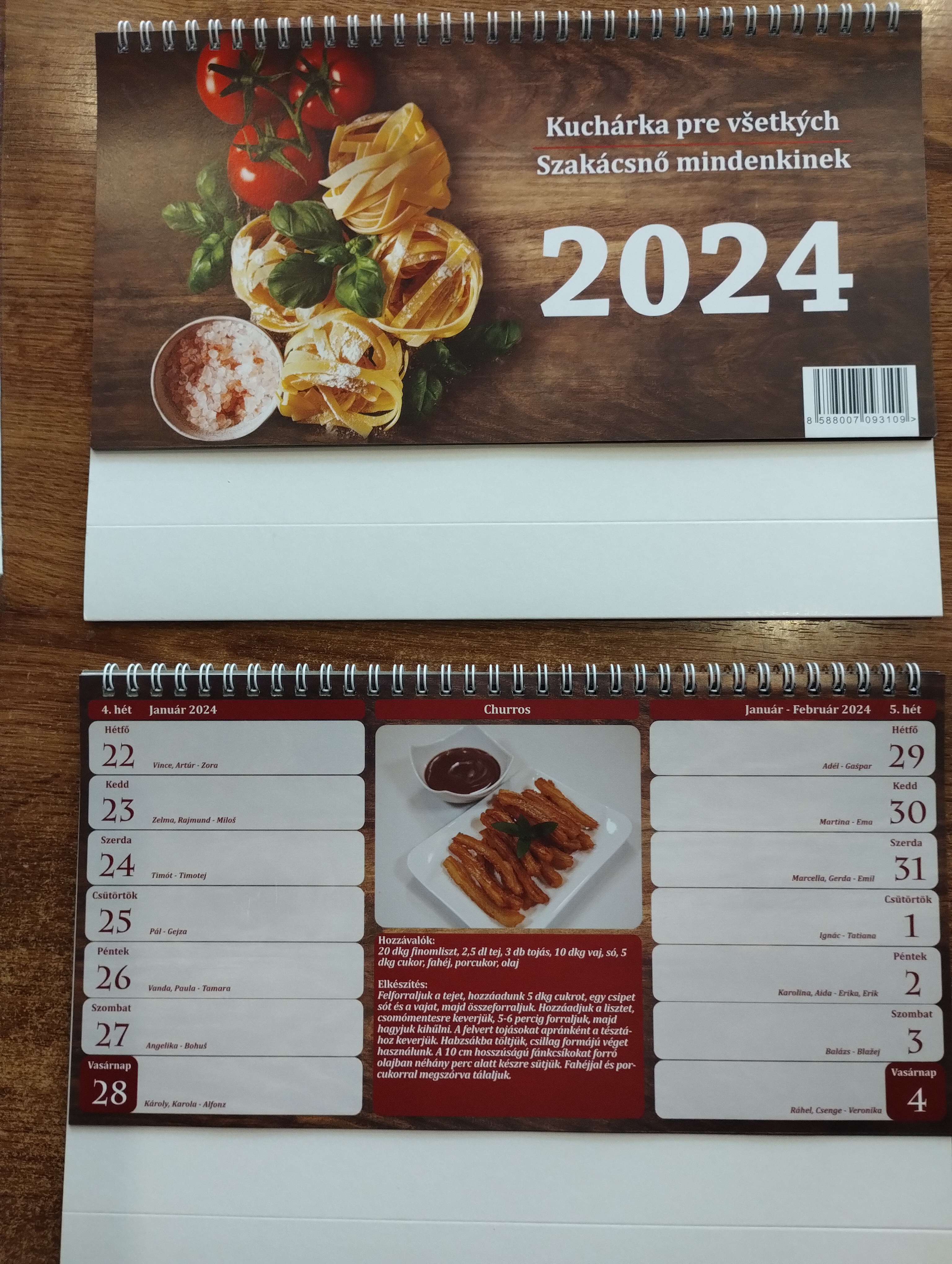 Szakácsnő mindenkinek - Asztali naptár 2024