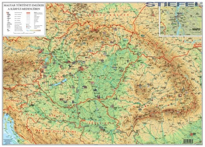 Könyöklő: A Magyar Szent Korona országai, Magyar történelmi emlékek