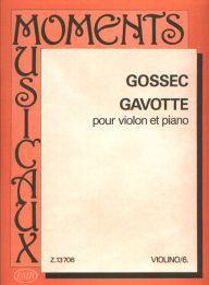 Gavotte pou violin et piano /13706/