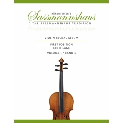 Sassmanshaus: Violin Recital Album - First Position, Volume 1. /BA9668/