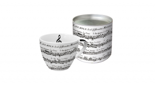 Zenei ajándéktárgy: Porcelán bögre, 450 ml - Adagio