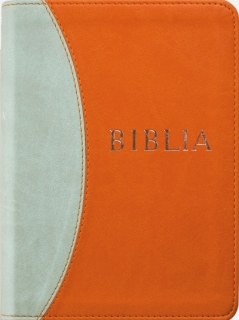 Biblia - revideált új fordítás (2014) - középméretű, puhatáblás, varrott,narancs