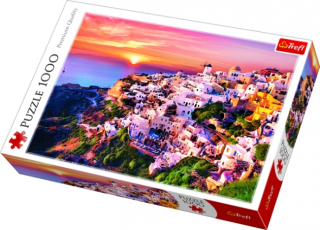 Puzzle 1000 - Sunset over Santorini