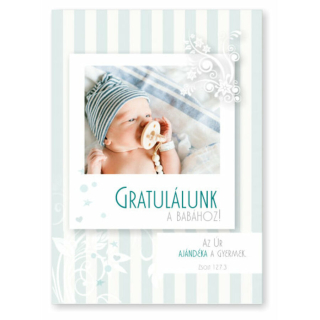Borítékos képeslap: Gratulálunk a babához! 2. (fiú)