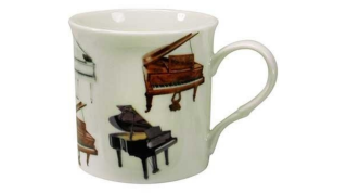 Zenei ajándéktárgy: Porcelán bögre, 300 ml - Windsor Piano