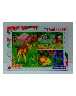Puzzle 3x48 - Jungle Friends