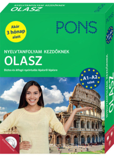 PONS Nyelvtanfolyam kezdőknek Olasz /könyv + CD + online/