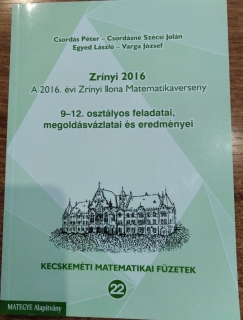 Zrínyi 2016 - A 2016. évi Zrínyi Ilona Matematikaverseny 9-12. osztályos feladat